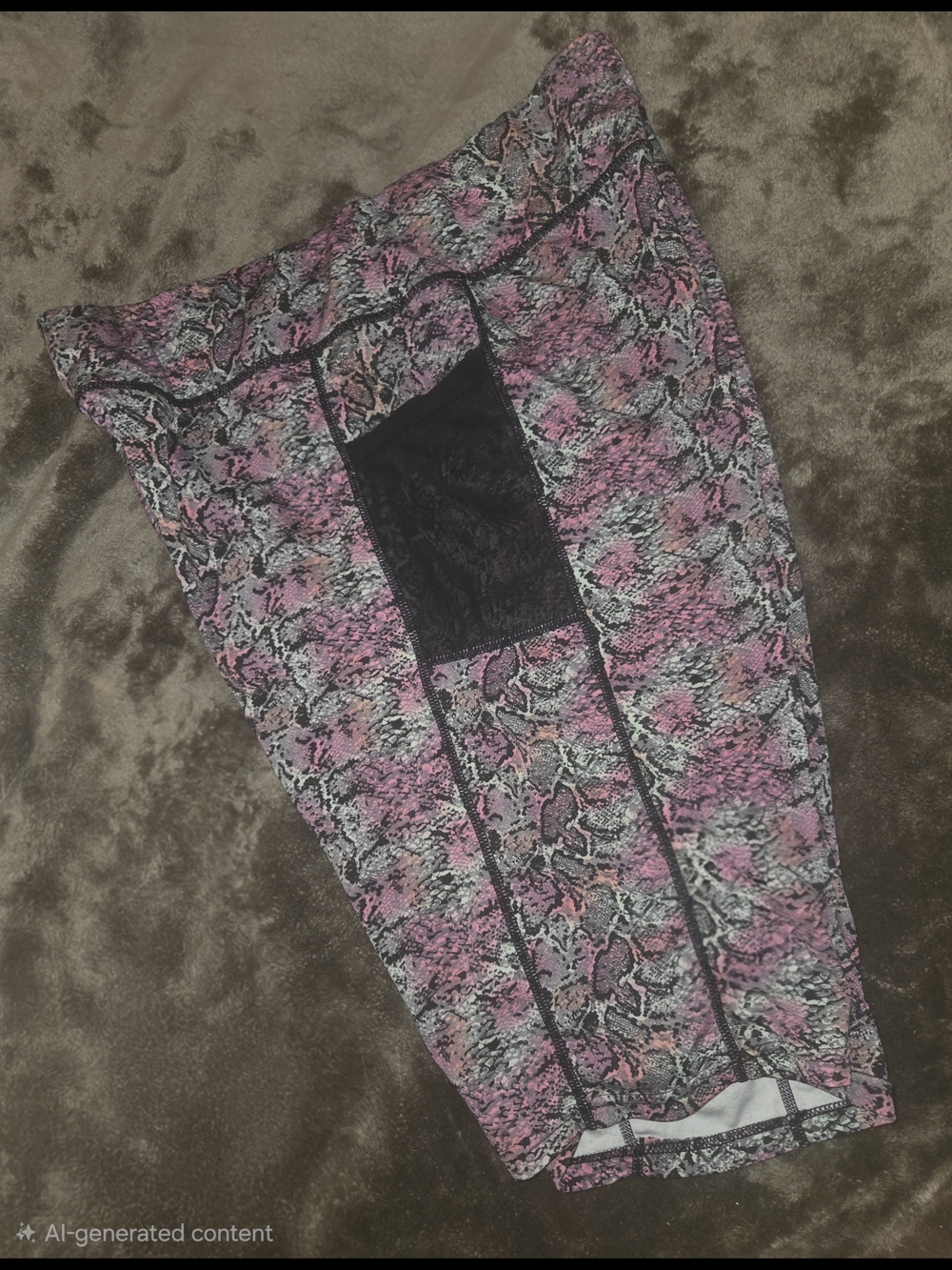 Pink & Gray Snake Print Leggings
